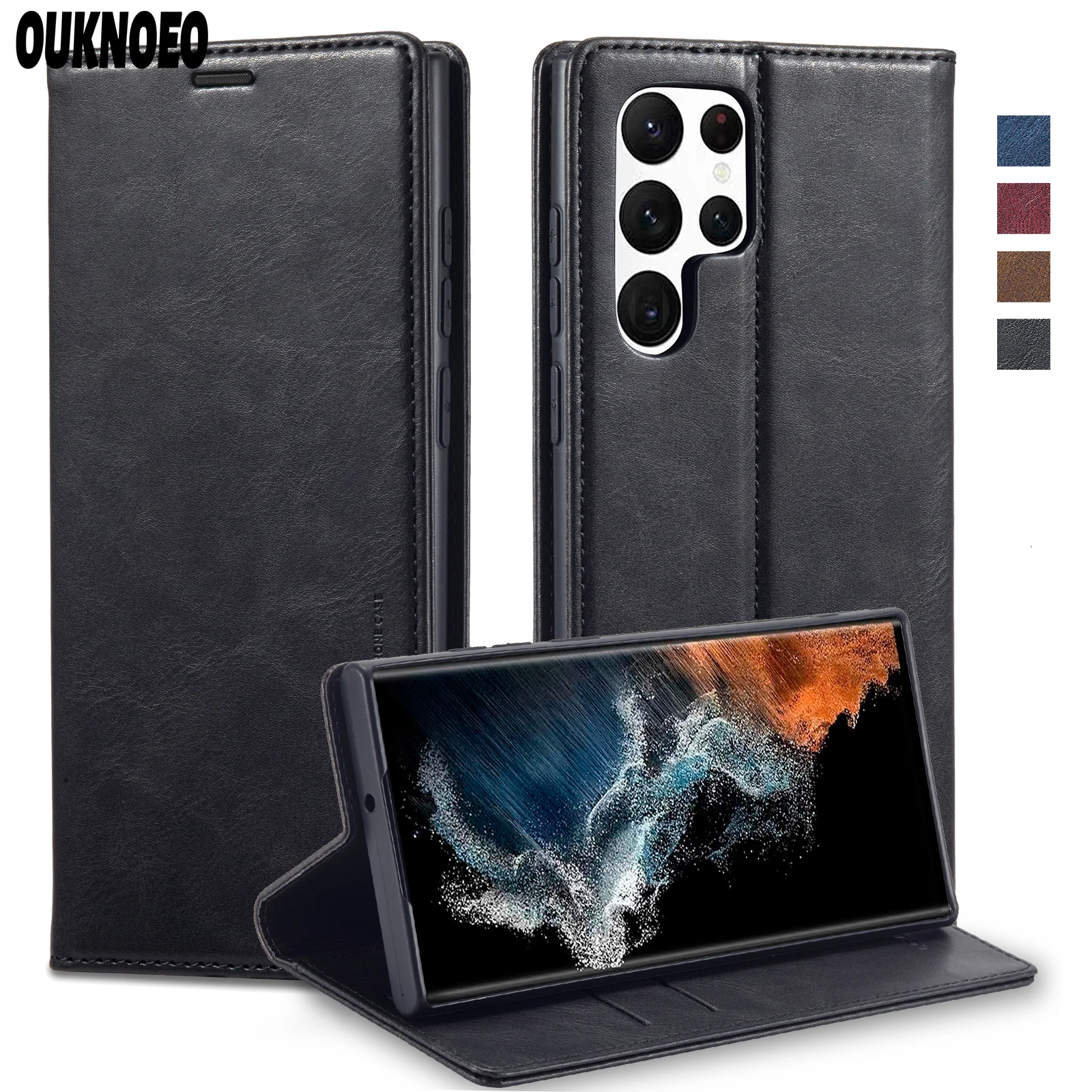 

Кожаный чехол-бумажник для Samsung Galaxy S23 S22 S21 S20 FE Ultra S9 S10 A52S A53 A13 A54 Z Fold Flip 3 4 5G Flip Protect Cover