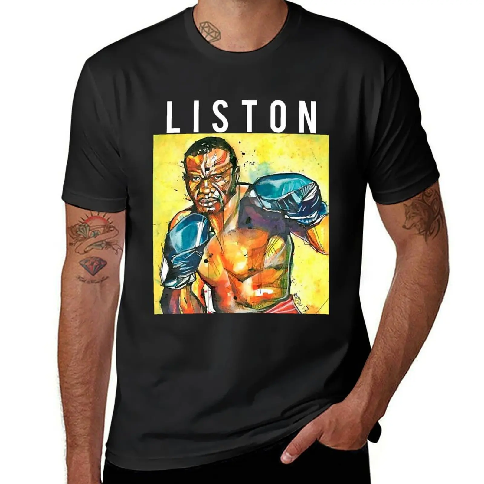 

SONNY LISTON T-Shirt plus size tops oversizeds plain black t shirts men