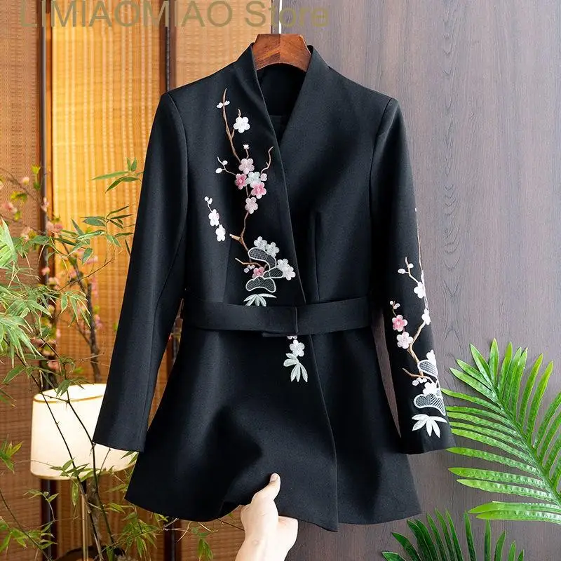 New luxury ladies  lace embroidered jacket and coats elegant  Fashion  Jacket for Women Blazers
