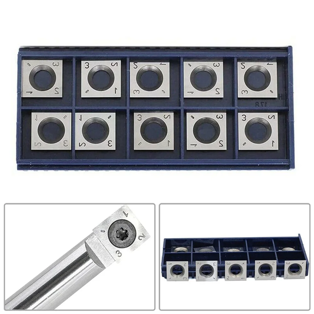 

Spiral Planer Bit Carbide Inserts M610mm Screws Silver Square Straight Carbide 10Pcs 14mm Cutter Insert Materials
