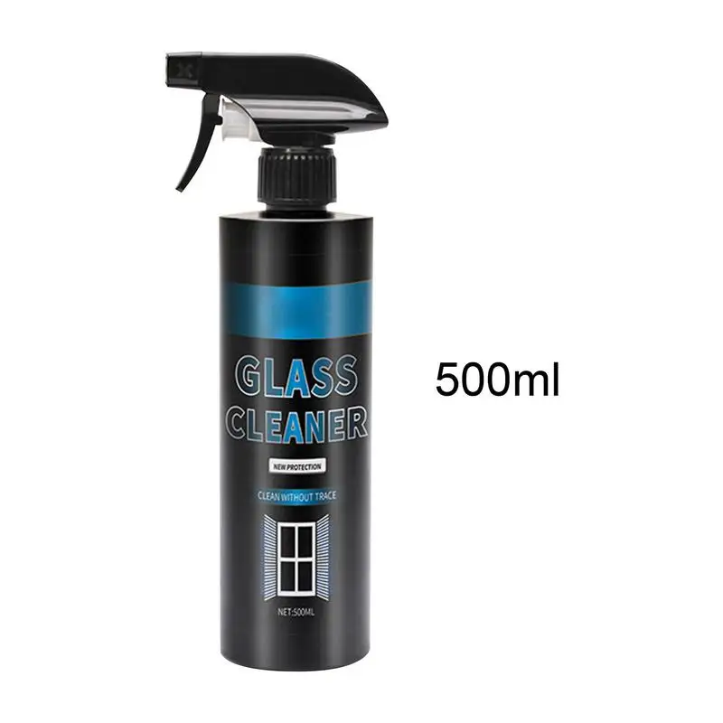 Window Cleaning Spray 500ml Multifunctional Car Wash Window Cleaner Household Glass Cleaning Agent For Bathroom Mirrors Counter