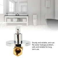 1/2 ทองแดงมุมหยุดวาล์วป้องกันการรั่วซึมวาล์วหยุดน้ําการติดตั้งปกปิดวาล์วปิดน้ําสําหรับห้องครัวห้องน้ํา 2