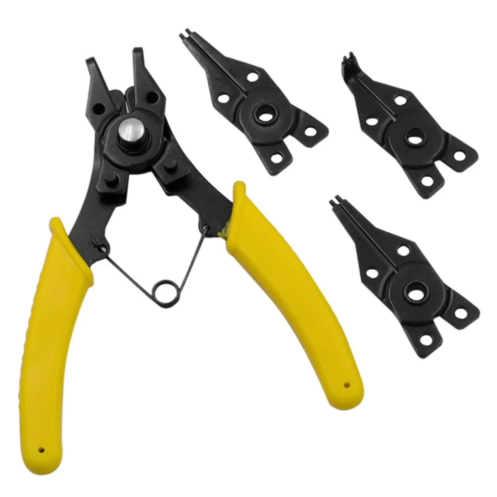 

4 IN 1 Multi-functional Snap Ring Pliers Multi Tools Multi Crimp Tool Internal External Ring Remover Retaining Circlip Pliers