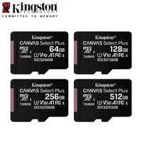Kingston MicroSD TF Card 256GB 512GB 64GB 128GB Flash Memory Card A1 V10 Original Storage Micro SD Cards for Phone/Tablet/Switch 6