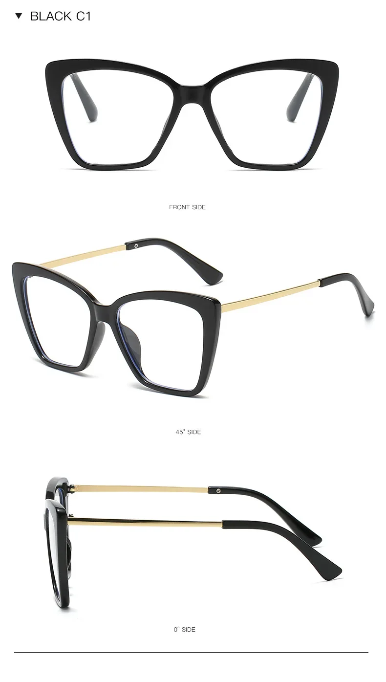 Anti-Blaulicht-Brille für Damen, Metall-Schmetterlingsrahmen, Harzgläser, leichte und ermüdungshemmende Brille für Damen – Detail 11