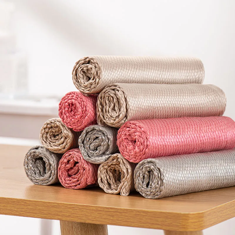 

Fish Scale Rag Wipe Glass Without Trace Cleaning Cloth Kitchen Absorbs Water Does Not Shed Hair Does Not Leave Traces Wash Cloth