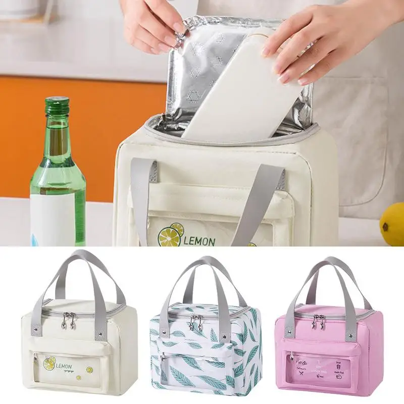 

Insulated Lunch Bag For Kids Cute Thermal Bento Container Pouch For School Portable Pouch Food Picnic Bags For Lunch Container