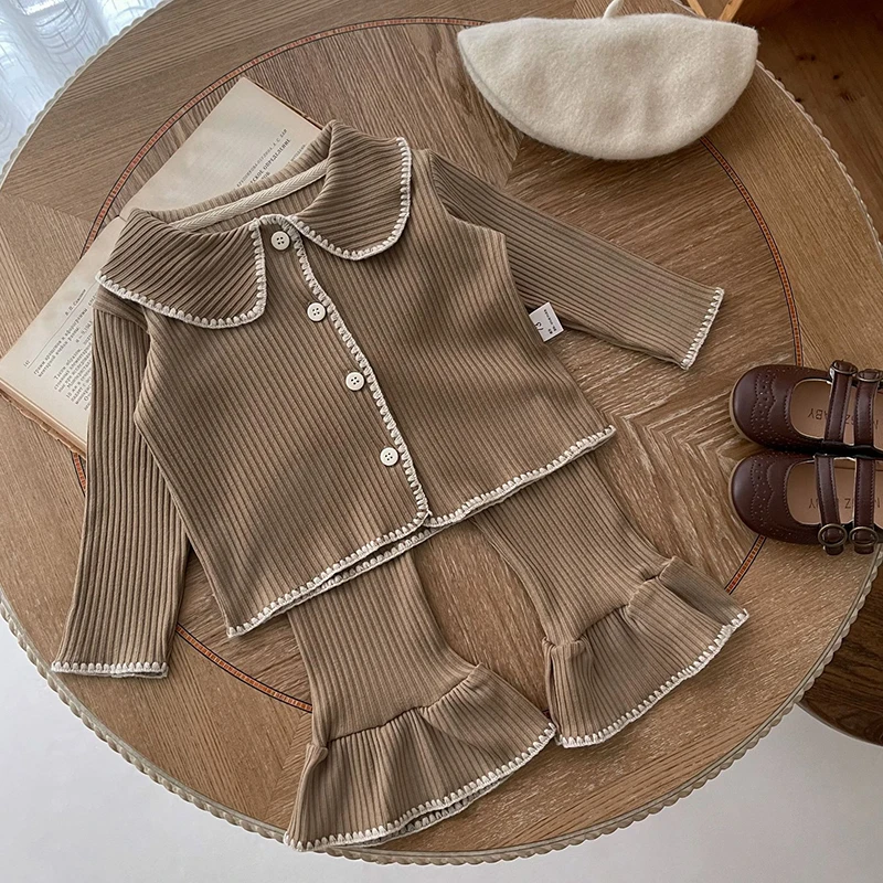 Kids Boys Girls Pajamas Set Cotton Long Sleeve Children Sleepwear Pajamas Flared Pants Sets Baby Clothes Spring Autumn Clothing - Image 3