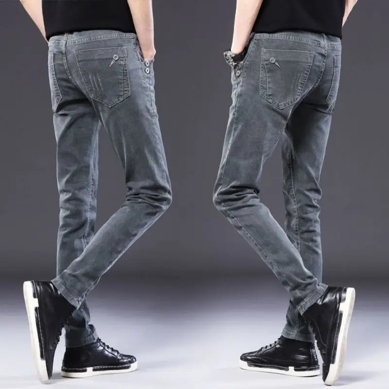 Spring and Summer Thin Open-Crotch Pants Stretch Jeans Double-Headed Invisible Zipper Date Field Battle Convenient Open-Seat