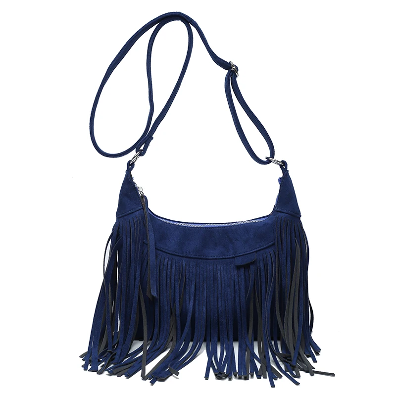 blue shoulder bag