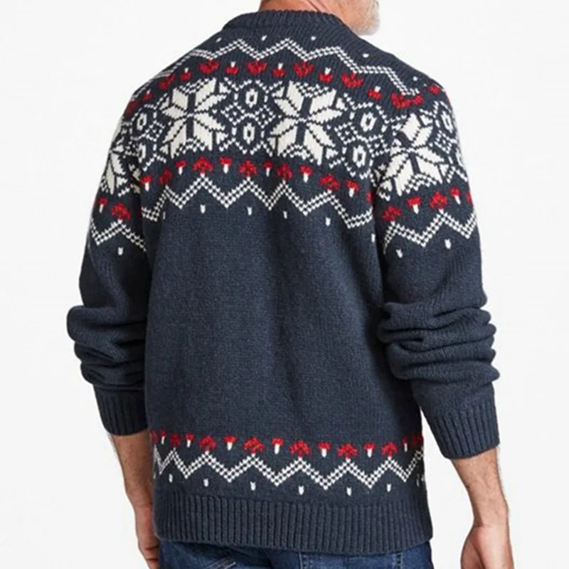 Men's Sweater 2023 Autumn And Winter New Round Neck Europe And The United States Fashion Casual Large Size Sweater