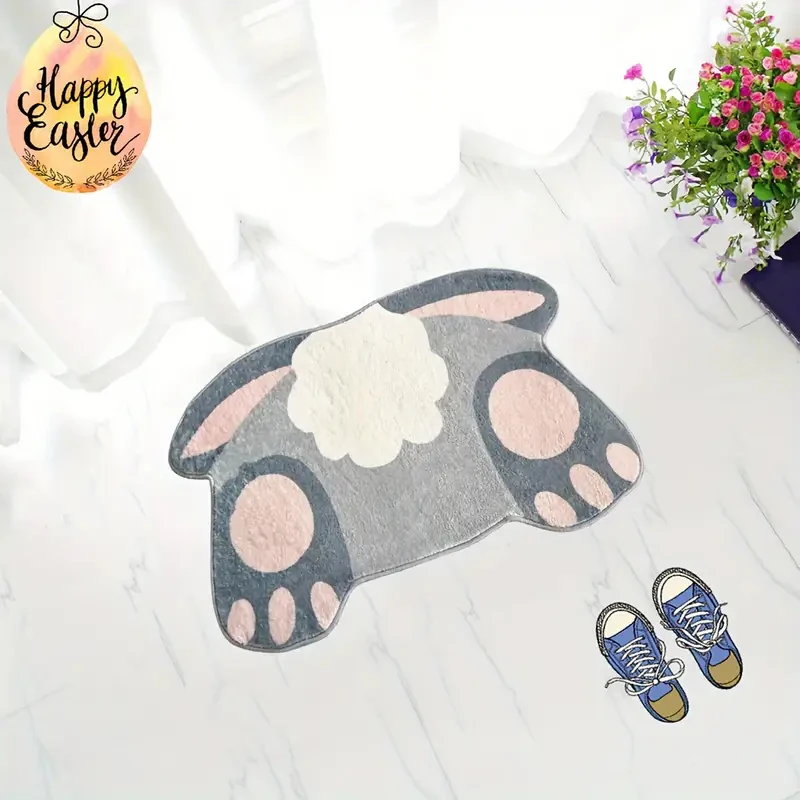 Easter Bunny Bees Kitchen Floor Mat Home Decor Living Room Bedroom Carept Bath Non-Slip Entrance Doormat Easter Decorations