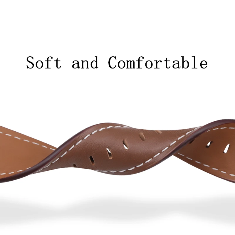 Premium Genuine Leather Strap 22mm - Replacement Wristband