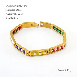 Vibrant Religious Stainless Steel Bracelet with Yellow Beads (Colorful)