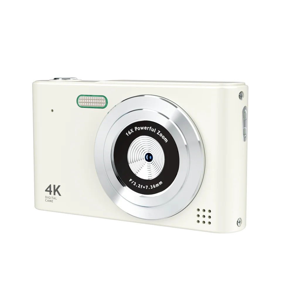 4K 해상도 디지털 카메라 48MP 스틸 사진 16배 디지털 줌 2.4인치 화면 얼굴 인식 및 자동 모드 탑재