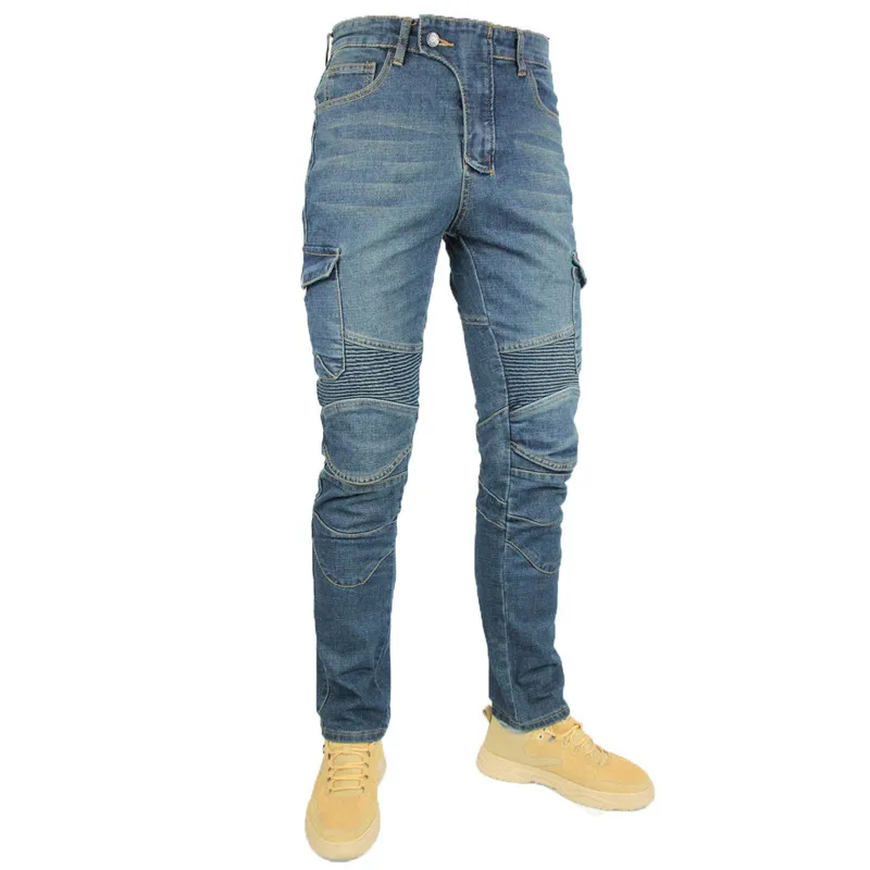 Texwood men's casual and sports wear store, summer beach clothes, men's leather fashion, jewelry, sunglasses Kominie Collection Classic Denim UGB06 PK718 PK719 4X Zip Motorcycle Pants Pantalones Motocicleta Hombre Featherbed Jeans Gears