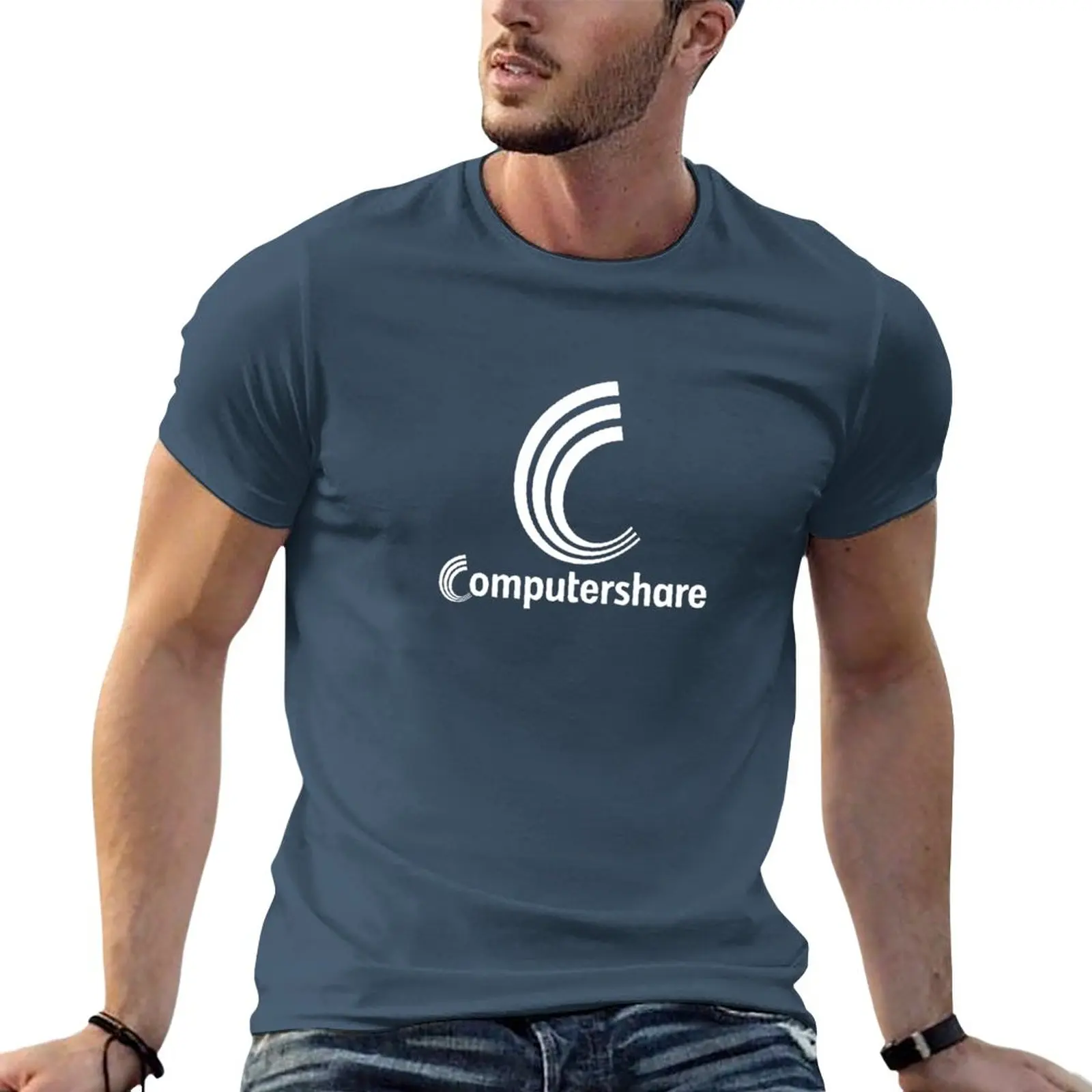 

Computershare Logo T-Shirt quick-drying blacks t shirts for men cotton