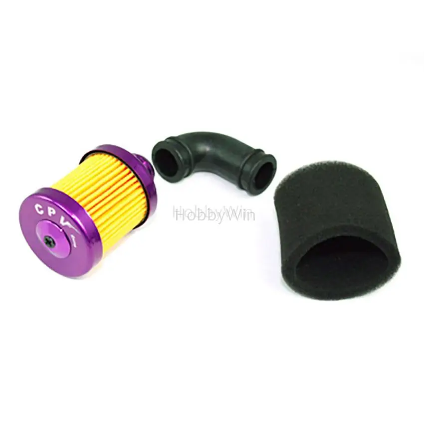 1/10 RC Alum Alloy Air Dust Filter for RC 1:10 Truck Car Nitro Engine Spare Accs 