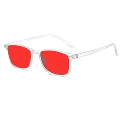 Women's Stylish Blue Light Blocking Glasses with Orange or Red Lenses (Tran Red)