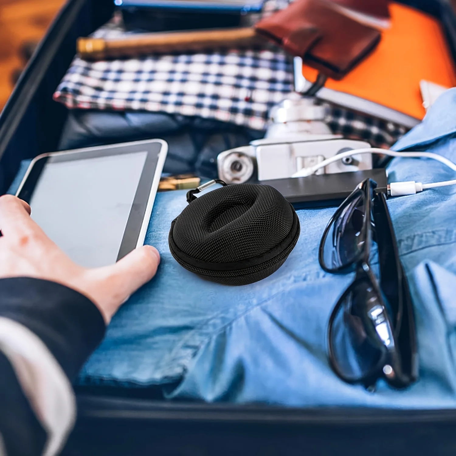 Single Watch Travel Case, Portable Watch Box Organizer Travel Watch Case 1 Slot,Fits all Wristwatches & Smart Watches