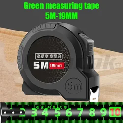 Heavy - Duty Multi - Length Tape Measure for Construction and Site Use (Green 5M19mm)