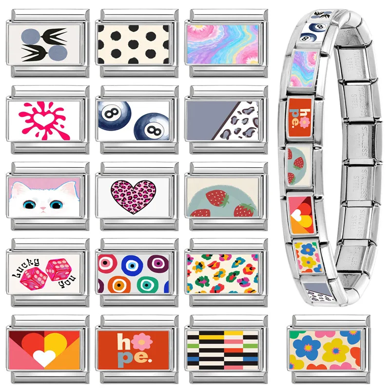 Lovely Charm Bracelet Link Stainless Steel Package Includes a pc Accessories