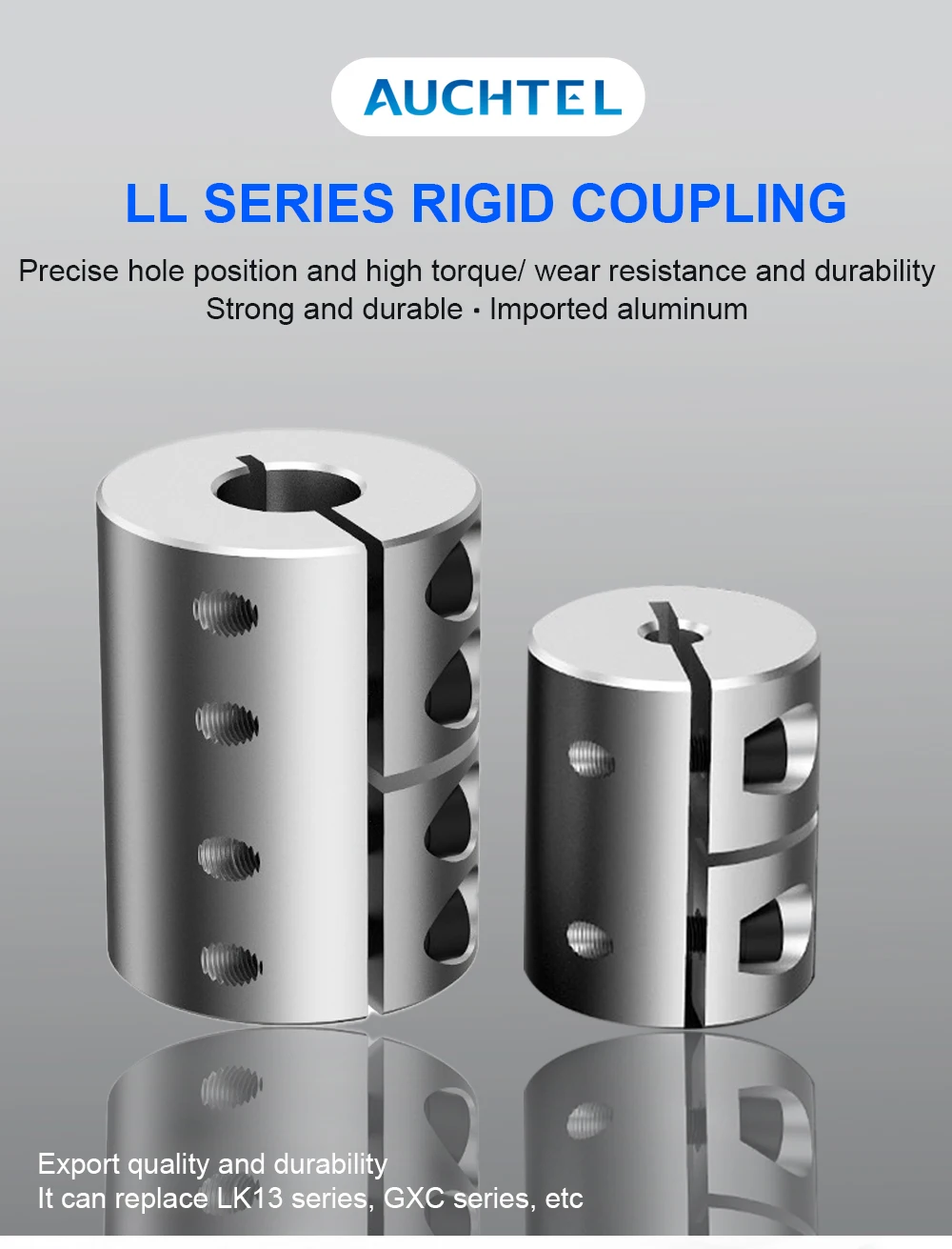 Description Picture 3 of itemShaft Coupling LL D16L16/24 Spider Rigid Torque Motor Connector Coupler CNC Aluminium Universal Joint 3D Printer Cardan