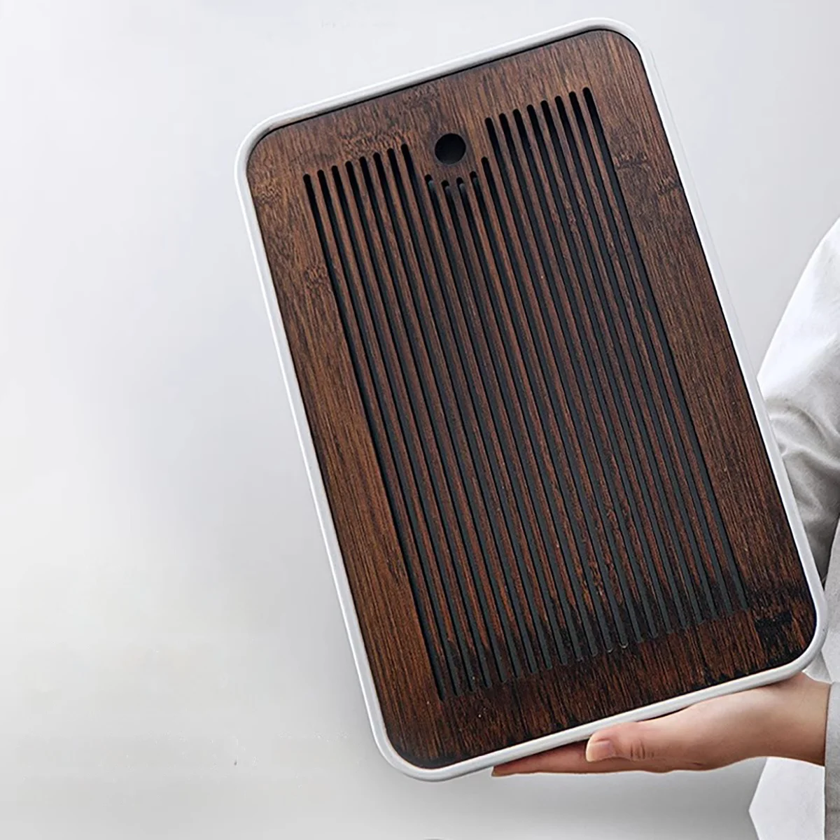 GIANXI Bamboo Tea Tray Small Household Tea Tray Simple Kung Fu Set Drainage Storage Drainage Dry And Wet Dual Use tea tray tea set
