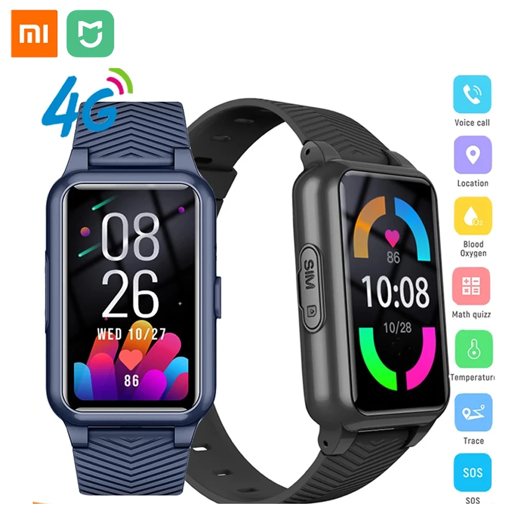 

Xiaomi Mijia 4G Smartwatch Bracelet Children Adults SOS GPS Health Exercise Elderly Connection Smart Watch Heart Rate