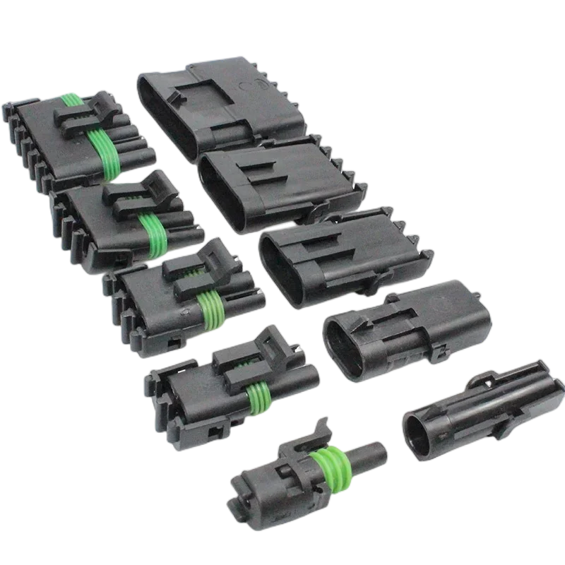 Electrical Wire Connectors 5/20/100Sets Delphi 2.5 Series GM Automobile 1/2/3/4/6Pin Waterproof Male&Female Connector Plug 12010975 DJ302/3/4/61Y-2.5-11/21