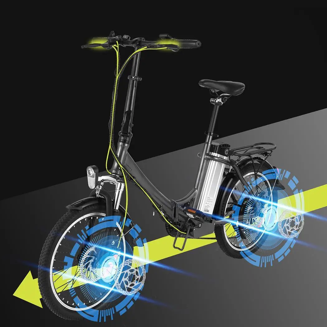 Electric Mountain Bike 21 Speeds Shifter Adult Folding E-Bike Disc Brake 36V/8Ah Lithium Battery Electric Bicycle 6