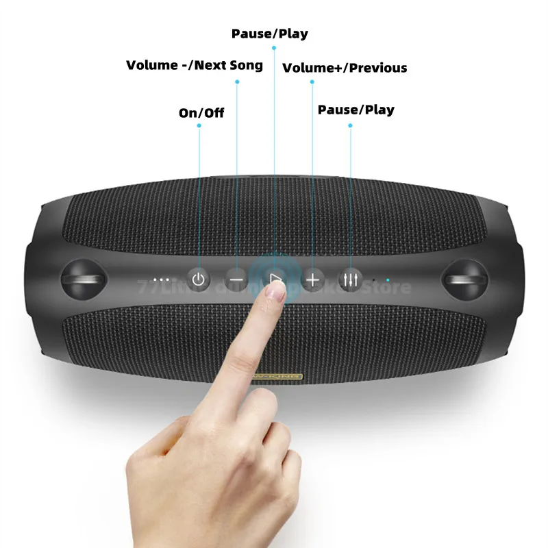 リモート制御ドラムボックススピーカー,W-KING d10,ポータブル,k,song