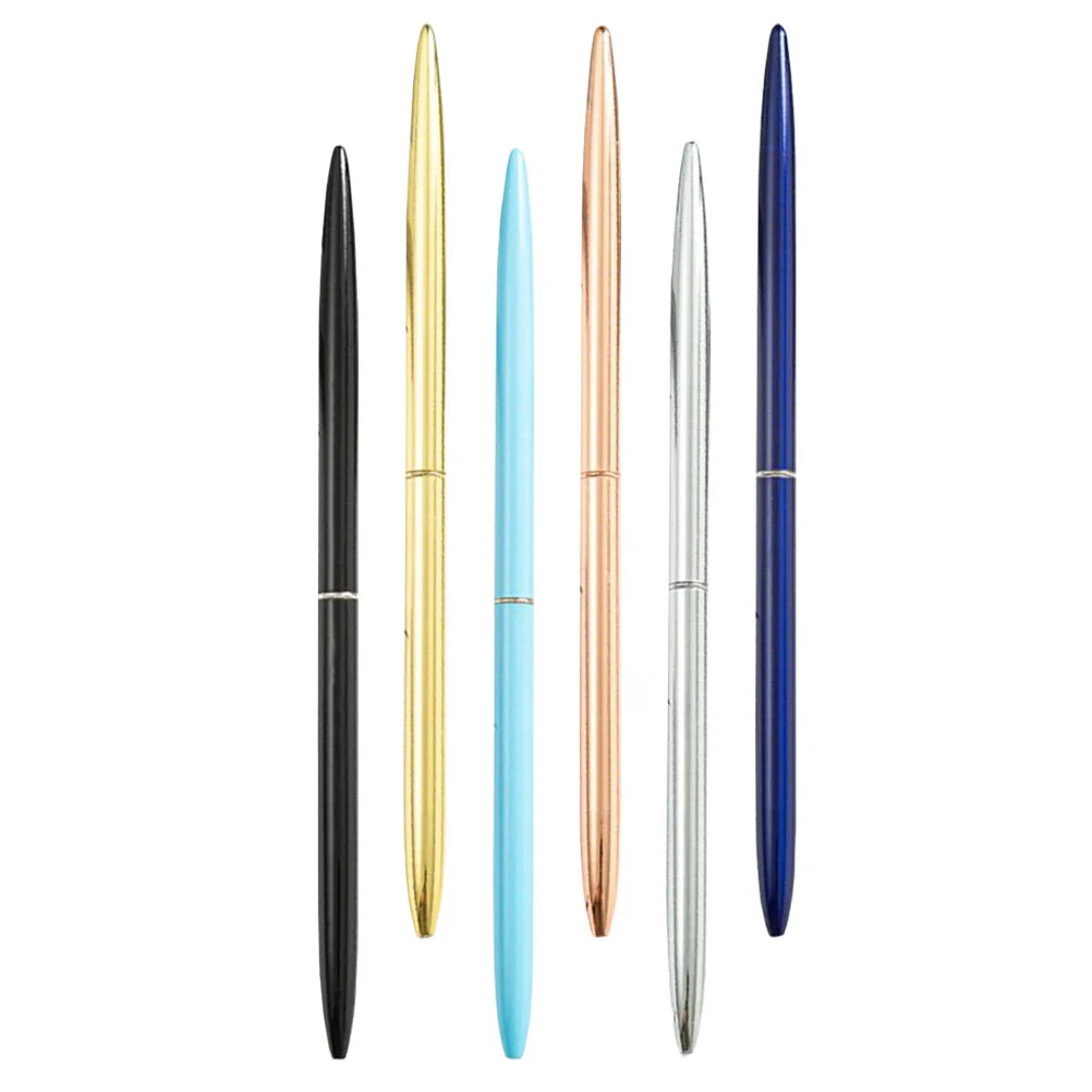 6Pcs Multi-use Ballpoint Pens Ballpoint Pen Writing Pen Metal Ballpoint Pens Smooth Business Pen