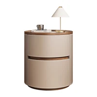 Table De Chevet ronde Design Glamour délicatesse créative Table De nuit Simple italienne Table De Chevet De luxe moderne meubles De chambre 6