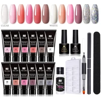 Poly Nail Gel Set 6W LED Lamp Full Manicure Kit Quick Extension Nails Building Fingertips Polygels Tool Kit to Design Art Nails 1