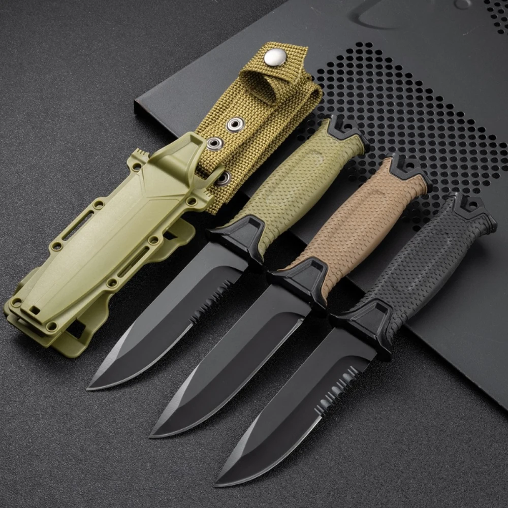 Stainless Steel Outdoor Survival Knife Portable Camping Pocket Knife Military Tactical Self-defense Hiking camping knife