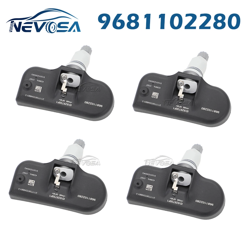 NEVOSA 9681102280 TPMS Sensor For Citroen C5 II Fiat Ulysse Lancia Phedra Tire Pressure Monitoring System 433MHz 9673198580
