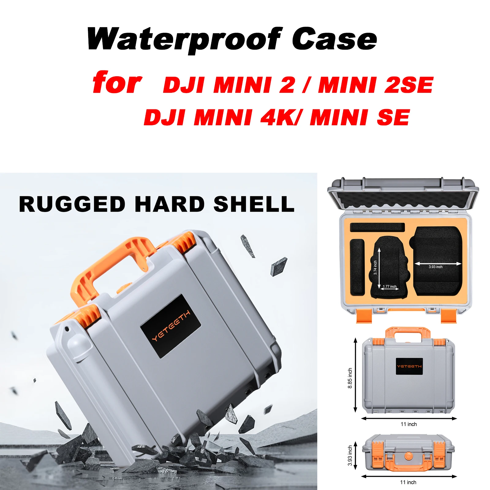 Custodia Per DJI Mini 4K/2/2SE - Borsa Protettiva In Nylon Per Drone E Telecomando - Foto 8