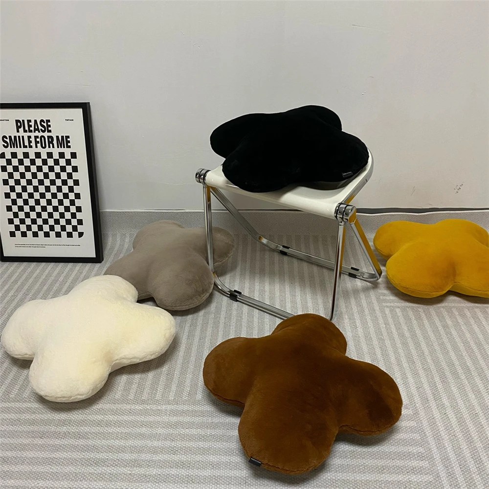 북유럽 간단한 꽃 베개 소파 쿠션 가정용 가구 베개, 봉제 장난감 선물 그림 및 라벨링 포함