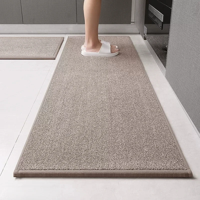 Les tapis de sol de cuisine absorbent l'eau empêchent l'huile de glisser  peut être essuyée lavée et porte d'entrée de tapis résistant à la saleté -  AliExpress