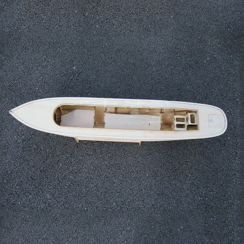 100CM Open Hatch DIY Handmade Boat Wooden Steamboat Kit Model Assembly Ship Board Partsces 4