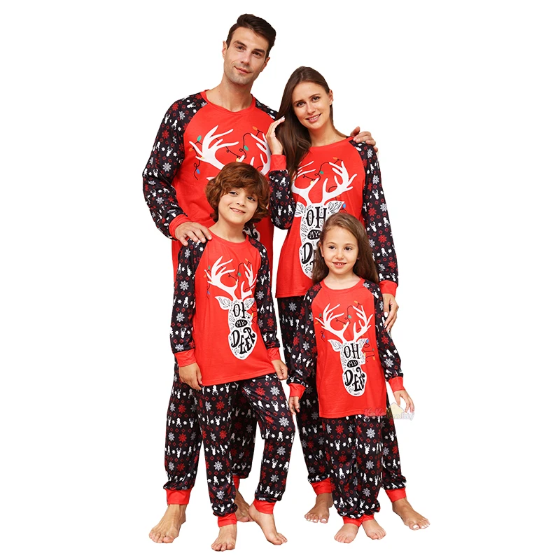 thumbnail image 1 of Conjunto de pijamas a juego para Navidad en familia, pijamas para adultos, padre, madre e hijo, ropa de dormir para Navidad 2024, 1 of 5