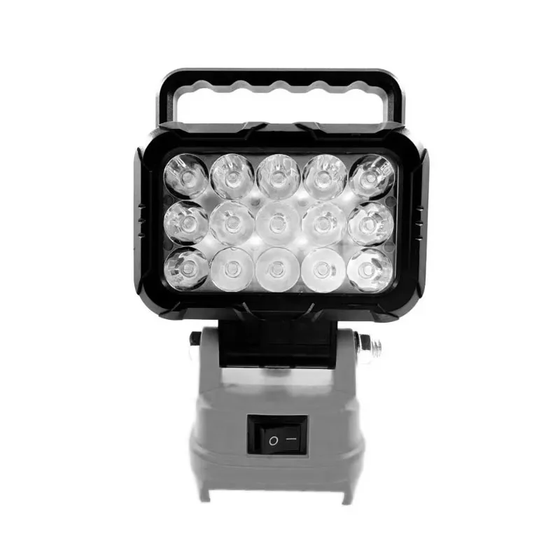 DeWalt/Makita/Milwaukee 18V 리튬 이온 배터리용 3인치 LED 작업등 USB 인터페이스 손전등이 있는 휴대용 조명등