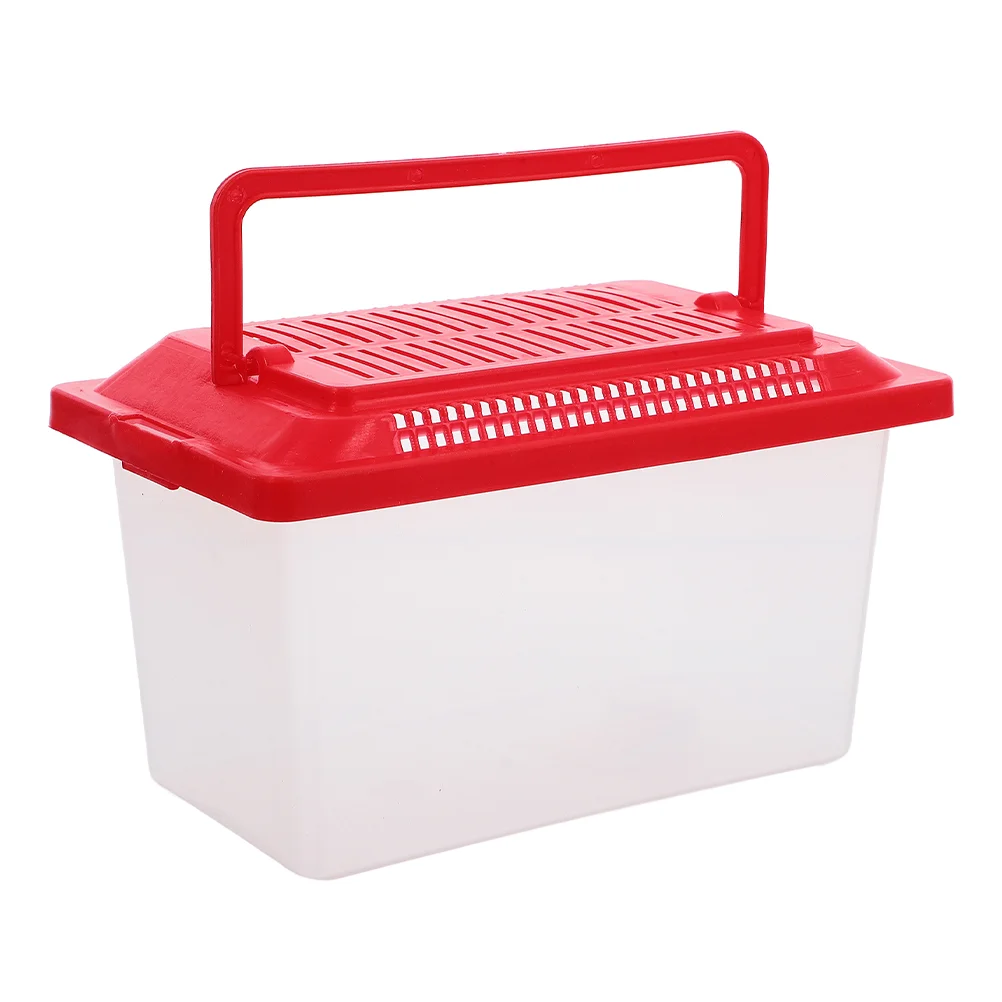 Portable Fish Tank Containers Aquatic Travel Turtle Aquarium Kit Suite Hermit Crab Transport Pp Goldfish Baby