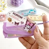 Sanrio Hello Kitty Folding Mirror W/Comb Cinnamoroll Kuromi Melody Mini Portable Makeup Mirror Kid Gifts 1