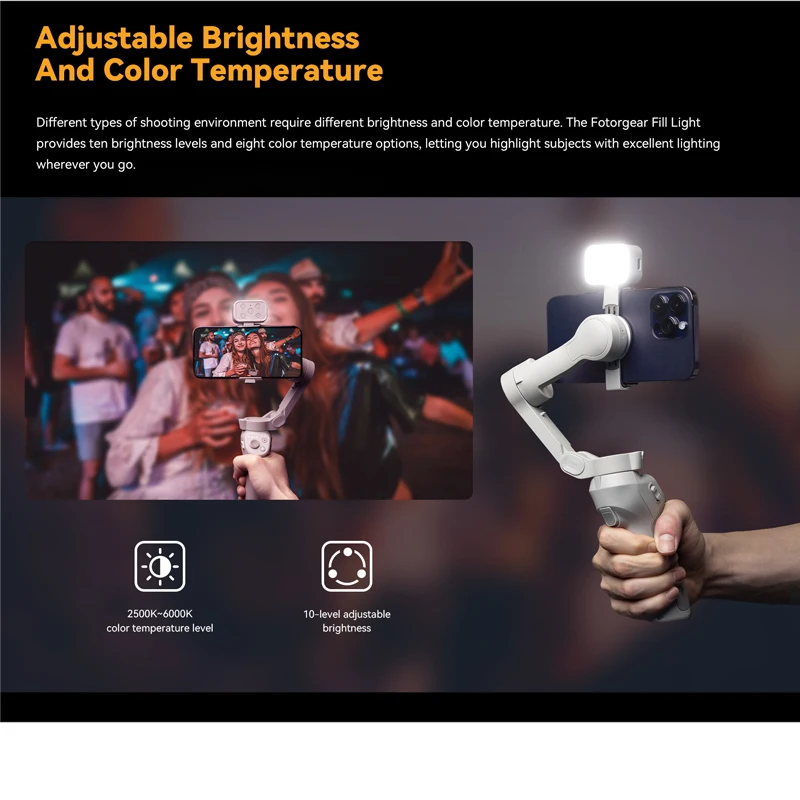 Фото Магнитный мини-Стабилизатор GBL01 для DJI Osmo Mobile 6/SE/ Zhiyun SMOOTH4/5/ Feiyu №3