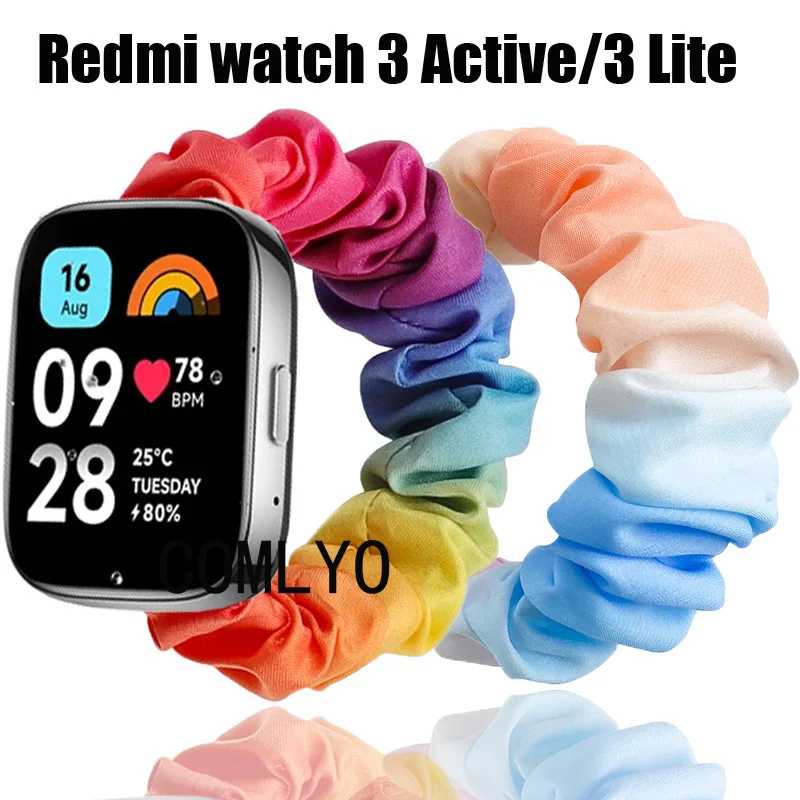 Nuovo Cinturino Per Redmi Watch 3 Active Lite Strap Cotton Yarn Dacron Soft Women Lady Bracciale