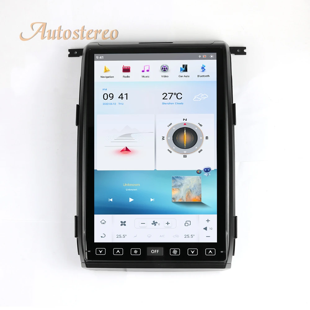 14.4 Inch Android 13 Carplay For Ford F150 2009-2014 Tesla Style Car GPS Navigat