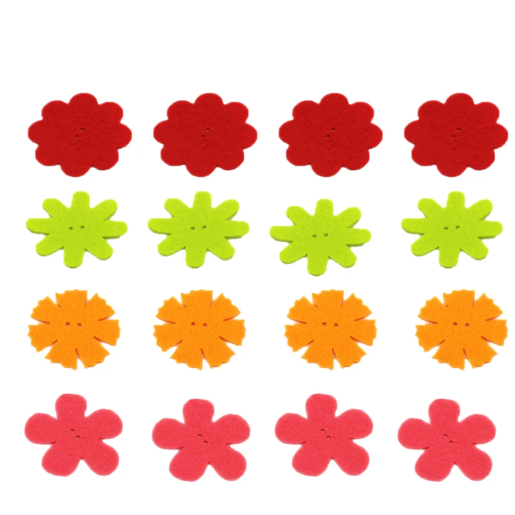 Adults Handmade DIY Flower Slices Nonwoven Craft Fabric Flowers Embellishments for Crafts Child craft fabric flowers