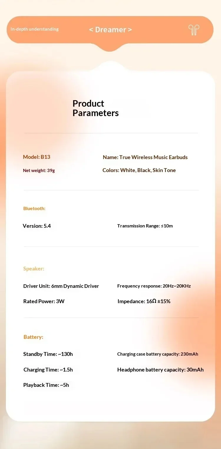 Ultra Sleep Wireless Bluetooth Earbuds For Side Sleepers Comfort_voghion.com